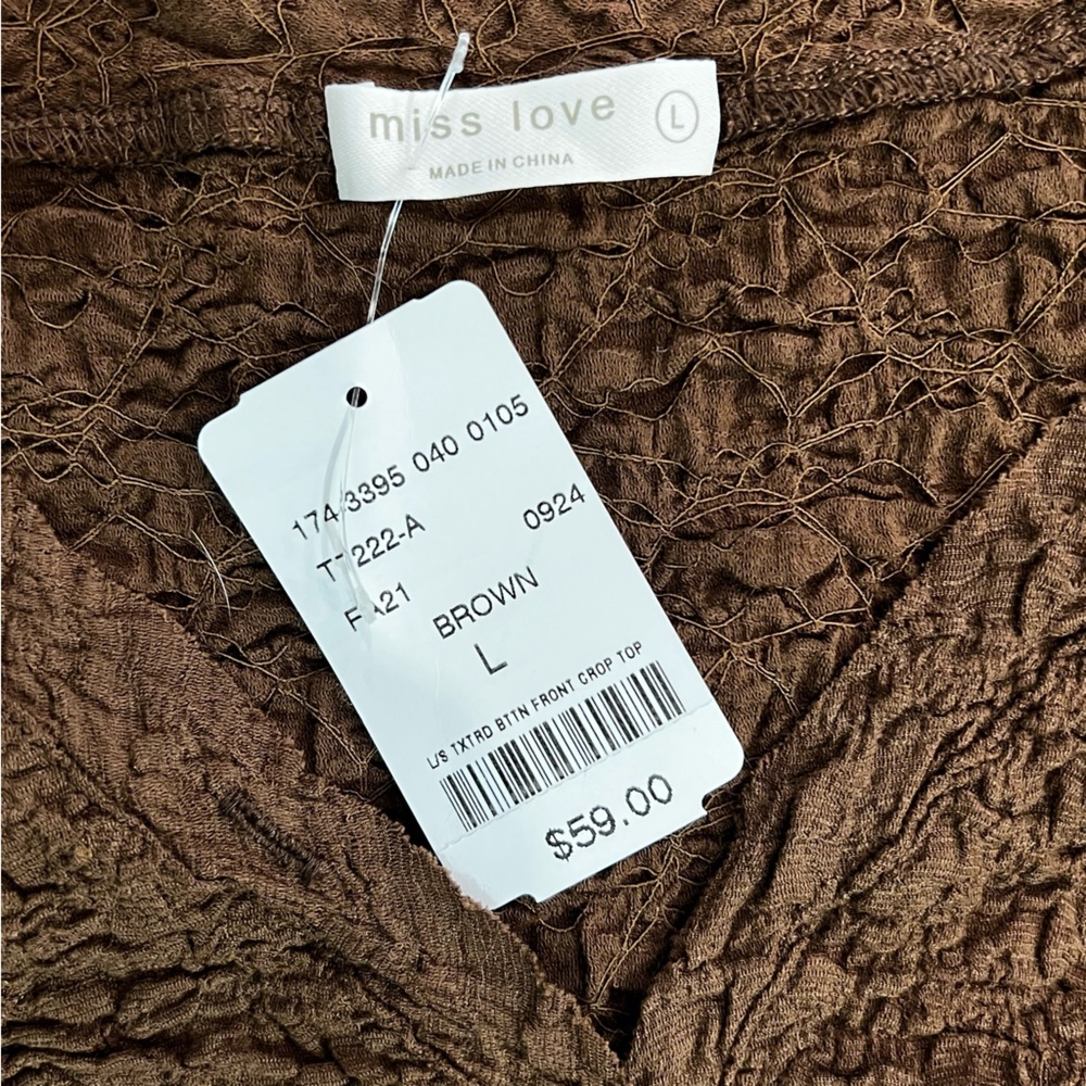 NWT Miss Love Cropped Long Sleeve Cardigan - Picture 6 of 13